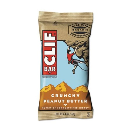 Clif Bar & Co CLIF Bar, ENERGY BAR, CRUNCHY PEANUT BUTTER, 2.4 OZ, 12PK 50120